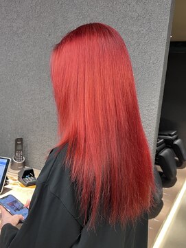 ペレ 栄店(PELE) デザインカラー/レイヤーカット/ウェットヘア/オリーブベージュ