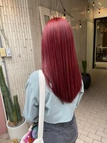 ロナバイソル(lona by SoL) レッドカラー×ストレートロング