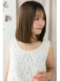 前下がりレイヤーカット艶感ストレートミディアムZ大宮20代30代!