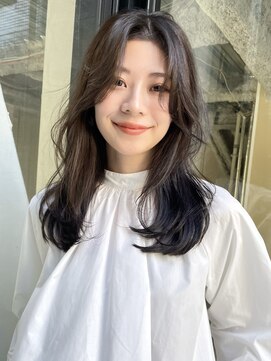 トイ(TOI) セミロングレイヤーカット/グレージュ/韓国ヘア