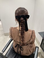ゴウトゥデイ 渋谷MODI店(GO TODAY)&nbsp;編みおろしポニー ヘアアレンジ ヘアセット <渋谷/渋谷駅>