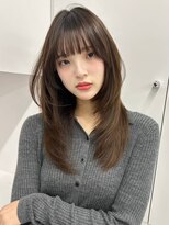 ユーフォリア 新宿通り(Euphoria) 20代30代40代◎韓国ヘアー顔周りレイヤー似合わせカットロブ