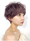 熊本ショート　ゆるふわショートパーマ　熊本美容室　熊本上通り
