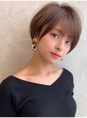 (岩田莉奈)//ナチュラルショート20代30代40代50代小顔ヘア