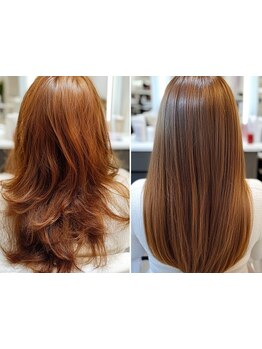 [名駅/髪質改善・縮毛矯正]どこでも解決できない癖の悩みをご相談ください。乾かすだけで再現できる美髪へ