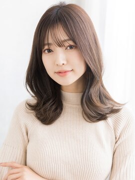 エレノア 武蔵小杉店(Eleanor) くびれヘア 艶髪ミルクティーベージュ 韓国ヘア