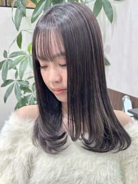 ベルヘアーデザイン 堺東(Belle hair Design) 顔周りレイヤーカット韓国風アディクシーカラーグレージュ堺東
