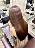 【艶髪】　ピンクブラウン　【髪質改善】【縮毛矯正】20代30代