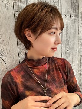 ロンドロゼ 池袋(Lond rose) ♪くびれヘア/アプリコットオレンジ/レイヤー/ショートボブ/韓国