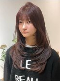 ふわっとおしゃれなストレートレイヤー