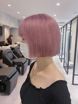 エン 栄店(enne) ココアベージュ/クラゲヘアー/ボブレイヤー/小顔/黒髪/栄