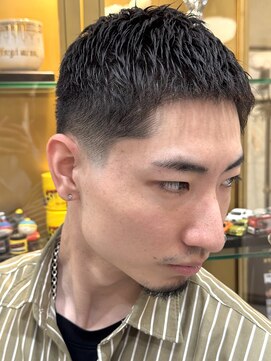 ヒロギンザ 大阪本店(HIRO GINZA) アイロンパーマ×テーパーフェード