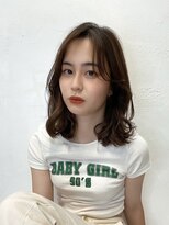 ロフティー 清澄白河(LOFTY)&nbsp;ミディアムレイヤー/顔周りカット/ダークブラウン/髪質改善/清澄