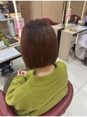 透明感カラー/ブリーチなしWカラー/髪質改善/伊勢原