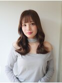 韓国風ロングヘア×多幸感ブラウン