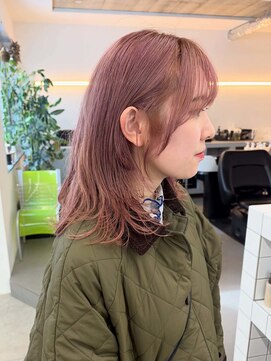 テンション(tension) ブリーチカラーダブルカラーレイヤーカット札幌大通バスセンター