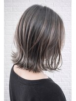 アンディー(&dy)&nbsp;シアーグレージュハイライトボブ×髪質改善トリートメント