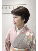 留袖ヘアセット|エレガントな銀座のママ風ヘアアップ