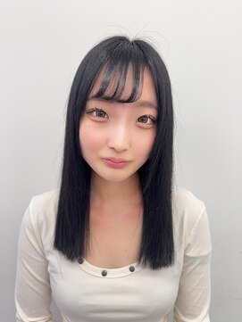 ロサ ファイブヘアー(Rosa..5Hair) 黒髪セミロングスタイル
