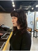 セミロングレイヤーカットパーマ/高田馬場/新宿/代々木/新大久保