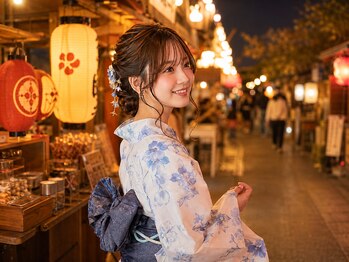 ベルグロー 北新地上通り店(BELLEGROW)の写真/「夏は浴衣でお出かけ」手ぶらレンタルOK/卒業式・成人式の袴着付けも受付中