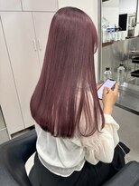 Valone Tokyo レイヤーカット/韓国ヘア/髪質改善【12/1NEW OPEN（予定）】&nbsp;ba11485_髪質改善ストレートバーガンディーボルドーブラウン艶髪