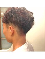 アナログ(ANALOGUE) 【ANALOGUE】くせ毛メンズツーブロック ランダムハイライト