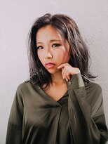 美容室 リズヘアー 稲毛店(Riz hair) 切りっぱなしボブ×外国人風ハイライト【稲毛】