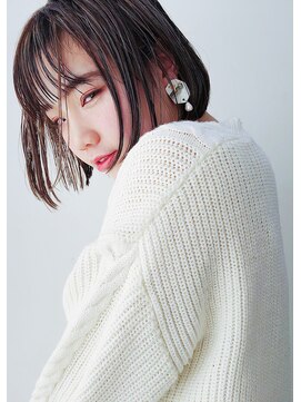 ヘアメイクエイト 丸山店(hair make No.8) 【担当＊岩切祐樹】グレージュハイライト×ミニボブ