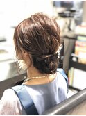ルーズシニヨンヘアセット