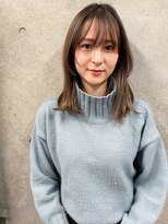 マグノリア オモテサンドウ(MAGNOLiA Omotesando)&nbsp;透け感ベージュのニュアンスエアリーミディ