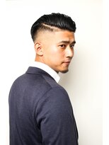 レンゲン(LENGEN)&nbsp;束感刈り上げビジネス七三ツーブロックアップバング７７