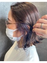 トレフル 東岸和田店(Trefle)&nbsp;20代30代☆透明感＆艶感ブラウンベージュ×ブルーインナーカラー