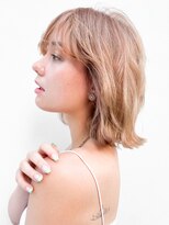 ピークアブー 銀座並木通り(PEEK-A-BOO)&nbsp;【デザインカラー】ラフボブ×ヌードベージュ