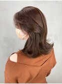 くびれミディ_アースカラーくびれヘアツートンカラー_ba369441
