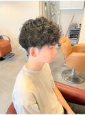 マッシュスパイラル束感ショートモテ髪ツーブロックフェード流行
