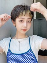 アルバム 銀座(ALBUM GINZA)&nbsp;オン眉パーマスタイル_チェリーブラウンフェミニンロング_69242