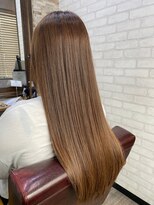 ハサミバイアトリエナガノ 千葉(8sami by atelier nagano)&nbsp;デザインカラー／レイヤーカット/ウエットヘア/オリーブベージュ