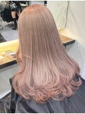 3197ゆる巻きロングビビッドカラーシアーグレージュバイカラー
