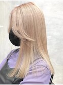 ダブルカラーベージュカラーケアブリーチカラーハイトーンカラー