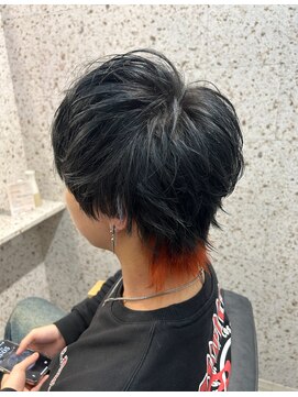 ラニヘアサロン(lani hair salon) デザインカラー×ウルフカット