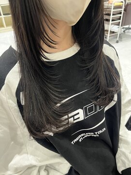 ワークスヘアー(WORKS HAIR) 顔周りレイヤー ロング