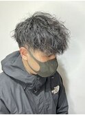 ツイストスパイラルパーマ/カット/黒髪マッシュ/大阪/心斎橋