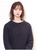切りっぱなしボブ　ミディ