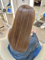 アームス リレーション(Arms Relation) アッシュブラウン ベージュ 艶 髪質改善 ストレート ツヤ