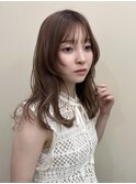 顔周りレイヤー*顔周りカット*レイヤーカット*ベージュカラー