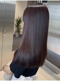 dark　brown × long