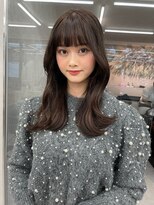 ロンド マーレ 天神大名店(Lond mare) ロングヘア/グレージュカラー/ココアベージュ/福岡顔周り