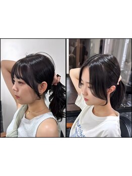 こだわりのフレーミングカットで小顔矯正効果◎丁寧なカウンセリングで骨格、雰囲気に似合うお顔周り♪