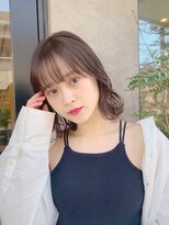 ロシェ 横浜店(loche)&nbsp;クラゲヘアー×小顔シースルーバング×ネビージュ[横浜駅]